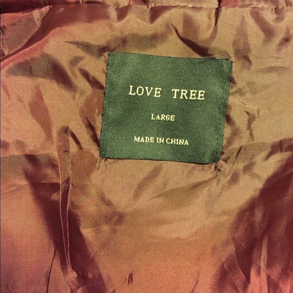 Love Tree hooded coat size large - Picture 6 of 8